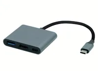 ROLINE Display Adapter USB Typ C - HDMI, USB 3.2 Gen 1 Typ A, Typ C PD
