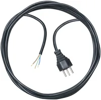 Brennenstuhl Anschlusskabel 5 m Offen-T12 - Anzahl Leiter: 3 - Detailfarbe: Schwarz - Kinderschutz: Nein - Steckereigenschaften: Angespritzt - Steckertyp Ausgang: Offen - Leiterquerschnitt: 1 mm²