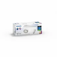 Philips Aufbauspot Clockwork, 2 x 4.5 W, 1000 lm, 2700 K, Weiss - Leuchten Kategorie: Deckenleuchte - Betriebsart: Netzbetrieb - Lampensockel: LED fest verbaut - Farbtemperatur Kelvin: 2700 K - Gesamtleistung: 9 W - Farbwiedergabeindex CRI: 80