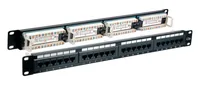 EFB Patchpanel UTP 24xRJ45 Cat.6, 19 1HE, ,180, RAL9005 schwarz