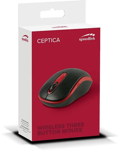 SPEEDLINK Ceptica Wireless Mouse SL-630013-BKRD USB, black/red