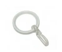 Gardinia Home Decor Curtain rings with gliding inlay for 20 mm White
