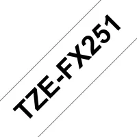 BROTHER P-Touch TZE-FX251 black on white 24mm