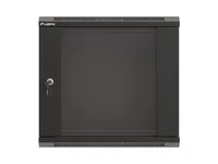 Lanberg WF03-5309-10B rack cabinet 9U Wall mounted rack Black