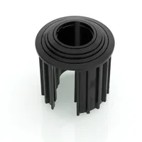Doppler 85897RR base per ombrelloni da cortile Nero Plastica