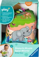 play+ Motorik-Musik-Spiel-Würfel: Wilde Tiere - Material: Kunststoff - Detailfarbe: Mehrfarbig - Alter ab: 6 Monate