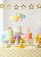 Partydeco Kerze Regenbogen, 4.5 cm, 1 Stück - Detailfarbe: Mehrfarbig - Packungsgrösse: 1 Stück - Motiv: Regenbogen - Anlass: Geburtstag - Universal