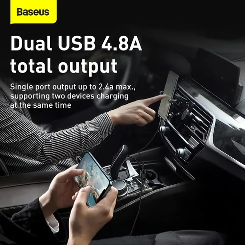 Baseus Gain Pro Universal Black Cigar lighter Fast charging Auto