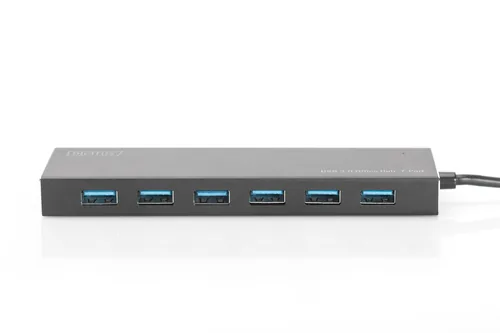 DIGITUS USB-Hub 7-Port 3.0->7xA3.0 m.Netzteil schwarz