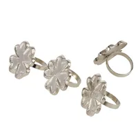 Boltze Serviettenring Lucki 4-teilig - Materialtyp: Metall - Material: Metall - Verpackungseinheit: 4 Stück - Detailfarbe: Silber - Produkttyp: Deko