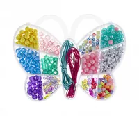 Glorex Perlen-Set Schmetterling Kunststoff, ca. 510 Stk, Mehrfarbig - Packungsgrösse: 510 Stück - Durchmesser: 0 mm - Detailfarbe: Mehrfarbig - Perlenart: Perlenset