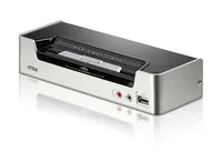 Aten KVM Switch CS1792 - Konsolen Ports: USB 2.0 - 3.5 mm Mikrofoneingang - HDMI Typ A - 3.5 mm Kopfhöreranschluss - Computer Ports: 3.5 mm Kopfhöreranschluss - 3.5 mm Mikrofoneingang - USB 2.0 - HDMI Typ A - KVM-Art: Lokal - Anzahl Geräte: 2 - Montage: D