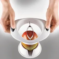 Moha MANGO slicer Manual White Plastic, Stainless steel