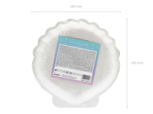 Partydeco Einwegteller Meerjungfrau 6 Stück - Produkttyp: Einwegteller - Materialtyp: Papier - Material: Papier - Detailfarbe: Violett - Irisierend - Verpackungseinheit: 6 Stück