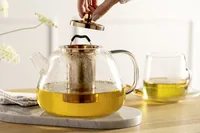 Leonardo Teekanne Tè per te 1.5 l, Transparent - Material: Borosilikatglas - Detailfarbe: Transparent - Filtertyp: Filter - Fassungsvermögen: 1.5 l - Kompatible Kochfelder: Manuell - nicht für Kochfelder