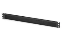 Kabelbürstenleiste für 483 mm (19"")-Schränke (schwarz, 1 HE)