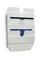 Durable FLEXIPLUS literature rack 6 shelves White