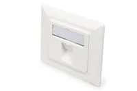 Digitus Wallplate for Keystone Modules, German type, middle plate 50x50 mm, frame 80x80 mm