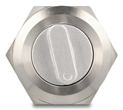 DELOCK Drehschalter zum Einbau 22 mm 3 x Lötanschluss