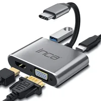 Inca ITPC-06TX interface hub USB Type-C 5000 Mbit/s Grey