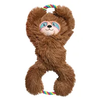 Kong Hunde-Spielzeug Tuggz Faultier XL 41 x 22 cm - Produkttyp: Plüsch-/Stofftier - Tierart: Hund - Detailfarbe: Braun
