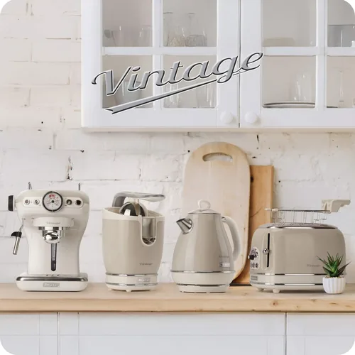 Ariete Vintage Milchaufschäumer, beige