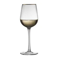 Lyngby Weissweinglas Palermo Gold 4 Stück, 30 cl - Material: Glas - Glas Typ: Weissweinglas - Höhe: 21 cm - Volumen: 300 ml - Detailfarbe: Transparent