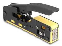 Delock Crimpzange für 6P/8P RJ45/RJ11 Stecker Cat. 5/6/7 - Montageart: Crimpzange RJ45 (Litze) - Für Stecker: RJ45 (8 Pol) 8P2C - 8P4C - 8P6C - 8P8C