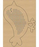 URSUS Stickset Kreuzstich Tiere 14.5 x 20 cm, 24 Stück - Detailfarbe: Braun - Produktart: Stickkarton