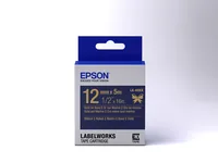 Epson LabelWorks LK-4HKK - Seidig - gold auf marineblau - Rolle (1,2 cm x 5 m)