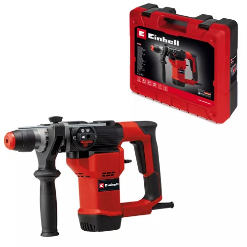 Einhell Bohrhammer TC-RH 28 3F - Produktkategorie: Bohrhammer - Werkzeugaufnahme: SDS-plus - Meisselfunktion: Ja - Akkusystem: Netzbetrieb (kein Akku) - Schlagstärke (J): 3.5 J. - Max. Bohrdurchmesser Beton: 28 mm