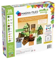Magna-Tiles Dschungel-Tiere Set 25-teilig - Altersempfehlung ab: 3 Jahren - Material: ABS - Anzahl Teile: 25 Teile