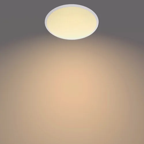Philips Deckenleuchte Cavanal, 12 W, 2700 K, Weiss - Leuchten Kategorie: Deckenleuchte - Betriebsart: Netzbetrieb - Lampensockel: LED fest verbaut - Farbtemperatur Kelvin: 2700 K - Dimmbar: dimmbar - Farbwiedergabeindex CRI: 80