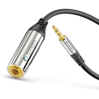 sonero Audio-Kabel 3.5 mm Klinke - 6.3 mm Klinke 0.25 m - Kabeltyp: Adapterkabel - Audioanschluss Seite A: 3.5 mm Klinke - Audiokanäle: Stereo - Audioanschluss Seite B: 6.3 mm Klinke - Detailfarbe: Schwarz - Länge: 0.25 m