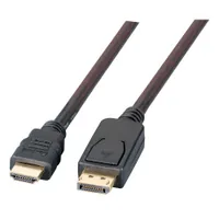 EFB DisplayPortHDMI Kabel FullHD A-A ST-ST, 3m, schwarz