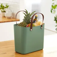 Rotho Tasche Albula Style Mistletoe Grün - Breite: 40 cm - Detailfarbe: Grün - Material: Recycling-Kunststoff - Höhe: 34 cm - Länge: 23.5 cm