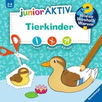 Ravensburger Kinder-Sachbuch WWW junior AKTIV: Tierkinder - Sprache: Deutsch - Altersempfehlung ab: 2 Jahren - Einband: Block - Anzahl Seiten: 48 - Altersgruppe: Kleinkinder - Thema: Wieso? Weshalb? Warum?