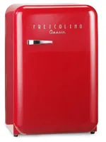 Trisa Kühlschrank Frescolino Classic 107 Rot - Energieeffizienzklasse EnEV 2020: E - Bauart: Freistehend - Einbaunormen: Keine - Nutzinhalt Kühlen: 92 l - Nutzinhalt Gefrieren: 15 l - Breite: 55 cm