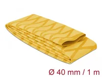 Delock Schrumpfschlauch X-Muster rutschfest 1 m x 40 mm Gelb - Detailfarbe: Gelb - Durchmesser: 40 mm - Länge: 1 m - Material: Polyolefin