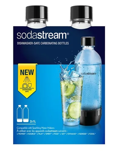 Sodastream Flasche Regular TP Black DWS, 2 Stück - Zubehörtyp: Flasche