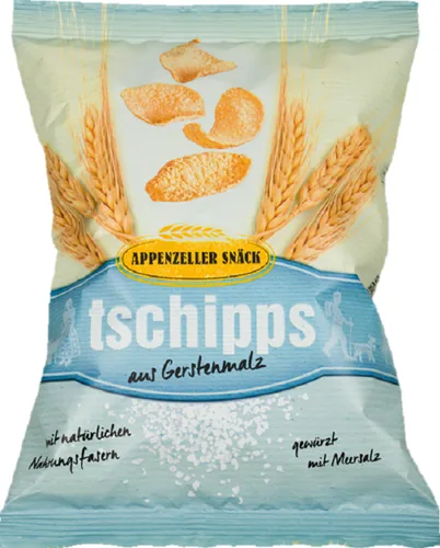 brewbee brewbee Tschipps Sea Salt 90 g - Produkttyp: Nature Chips - Nährwertangabe pro: 100 g - Energiegehalt (in kj): 1999.1 KJ - Energiegehalt (in kcal): 477.7 Kcal - Fett: 21.8 g - Gesättigte Fettsäuren: 2.1 g