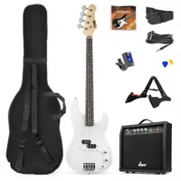 MAX Music GigKitWh Electric bass guitar White 4 strings 6.75 kg