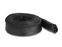 Delock Kabelschlauch 3 m x 50 mm, mit Reissverschluss, Schwarz - Detailfarbe: Schwarz - Breite: 50 mm - Länge: 3 m - Produkttyp: Kabelschlauch - Ausstattung Kabelmanagement: Wiederverwendbar - Reissverschluss - Verpackungseinheit: 1 Stück