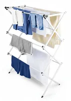 EASYmaxx Turmtrockner ausziehbar 0.75 m - Leinenlänge: 0.75 m - Detailfarbe: Weiss - Wäscheständer Art: Turmtrockner