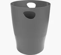 Exacompta Papierkorb Ecobin 15 l, Dunkelgrau - Anzahl Behälter: 1 - Detailfarbe: Dunkelgrau - Form: Rund - Fassungsvermögen: 15 l - Höhe: 33.5 cm - Material: Polypropylen (PP)