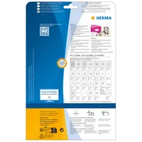 HERMA Inkjet-Etiketten A4 weiß 25,4x8,5 mm Papier 5600 St.