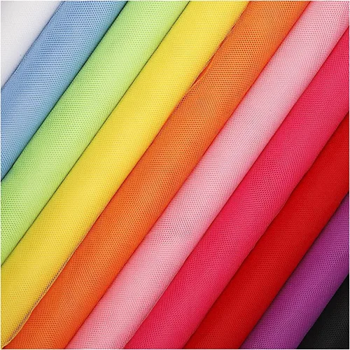 Creativ Company Tüll  mehrfarbig sortiert, 50 cm x 5 m, 10 Stück - Breite: 50 cm - Länge: 500 cm - Material: Polyester - Detailfarbe: Mehrfarbig