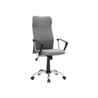 Songmics Bürostuhl mit Polsterrücken und Armlehnen, Grau - Produkttyp: Bürostuhl - Material Bezug: Stoff - Armlehnen: Ja - Material Fuss: Metall - Kunststoff - Rückenart: Polsterrücken - Rollenart: Universalrollen