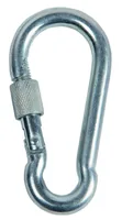 Meister Karabinerhaken Ø 7 mm, 70 mm, 180 kg 1 Stück - Eigenschaften: Keine Eigenschaft - Länge: 0.07 m - Durchmesser: 7 mm - Material: Verzinkt - Stahl - Detailfarbe: Edelstahl - Produkttyp: Karabinerhaken