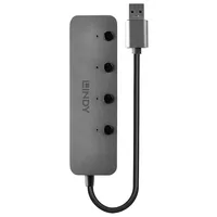 LINDY 4 port USB 3.0 hub - with on/off switch